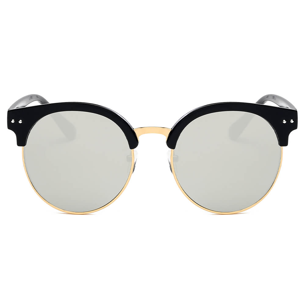 Jermyn - Retro Fashion Round Clubmaster Sunglasses-1