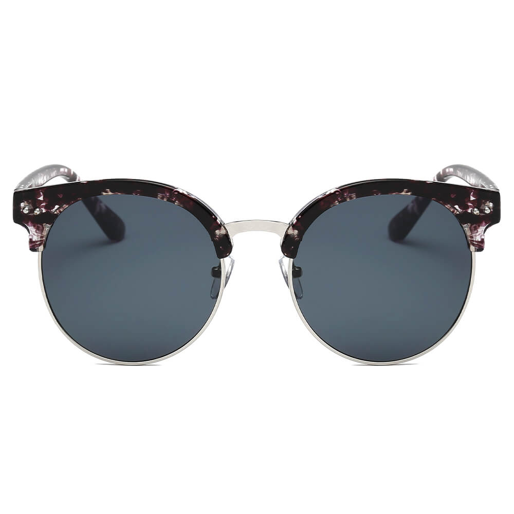 Jermyn - Retro Fashion Round Clubmaster Sunglasses-5