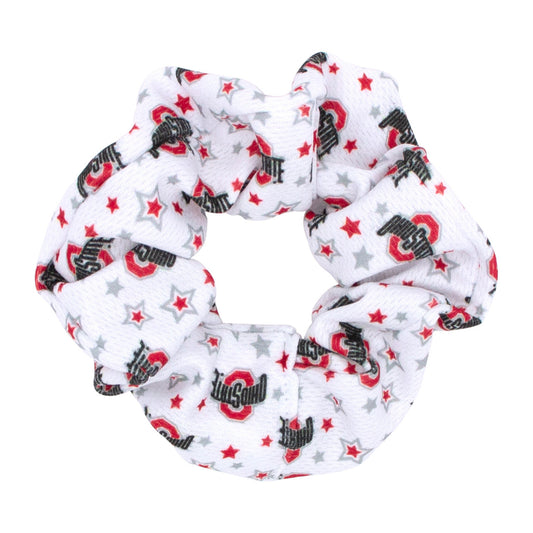 Ohio State Buckeyes Game Day Scrunchie Star Print