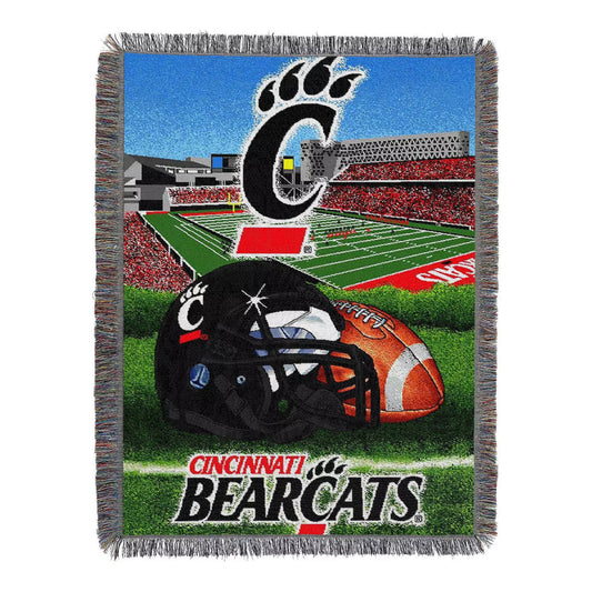 Cincinnati Bearcats Home Field Tapestry Throw