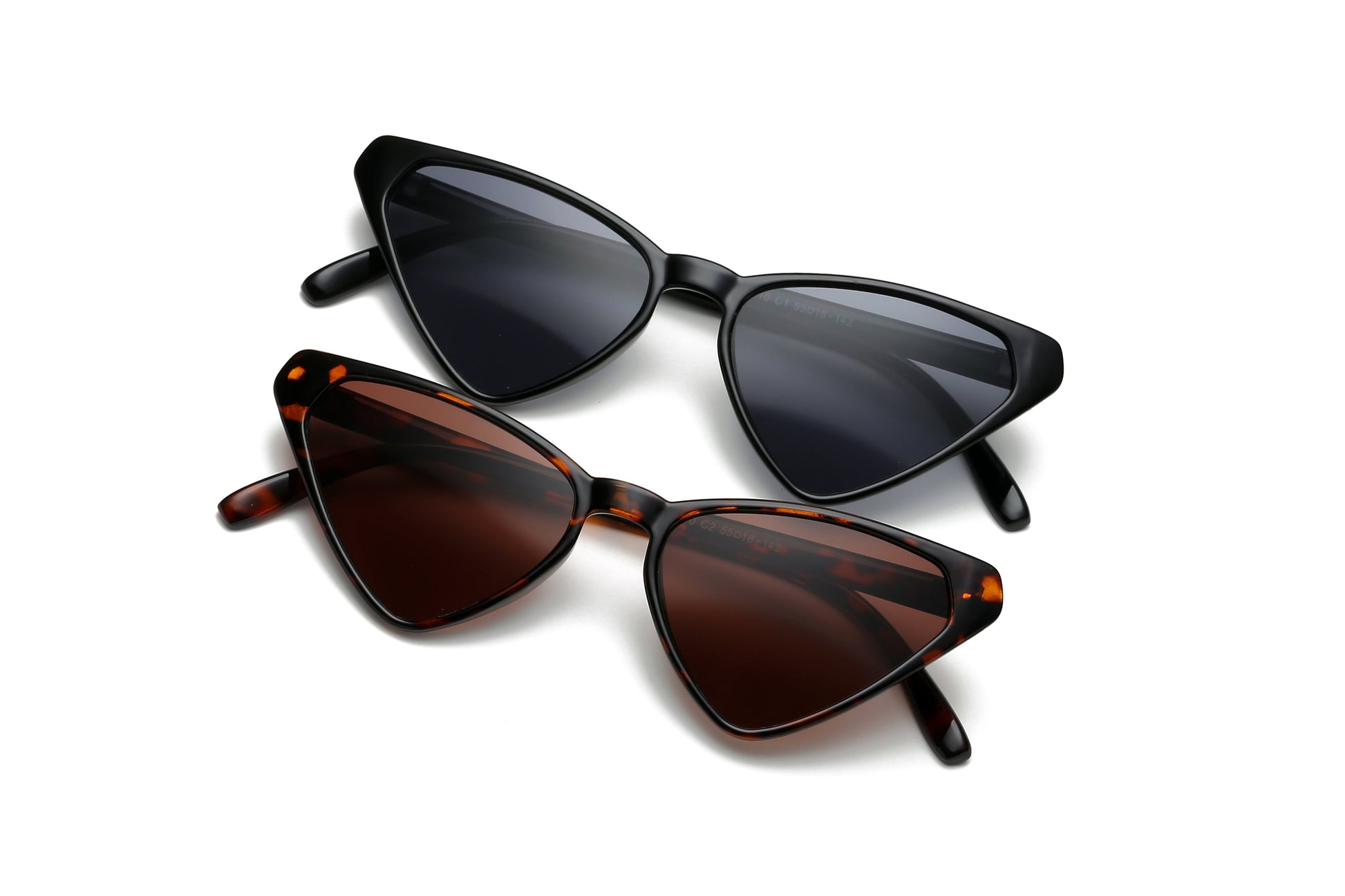 Samara | Women High Pointed Retro Cat Eye Sunglasses-4