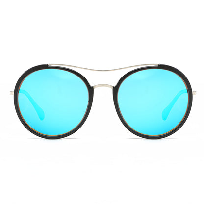 EMPORIA | Retro Polarized Lens Circle Round Sunglasses-1