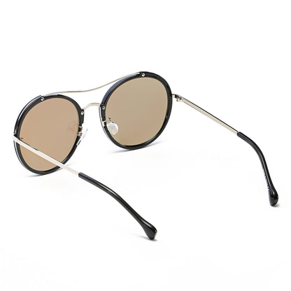 EMPORIA | Retro Polarized Lens Circle Round Sunglasses-12