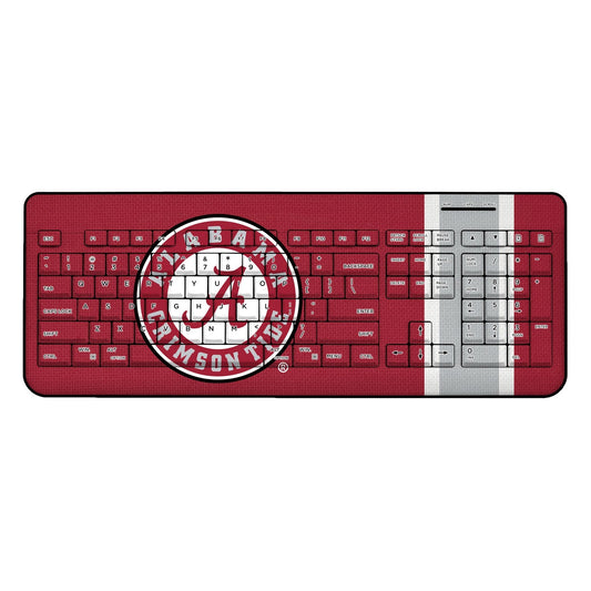 Alabama Crimson Tide Stripe Wireless USB Keyboard