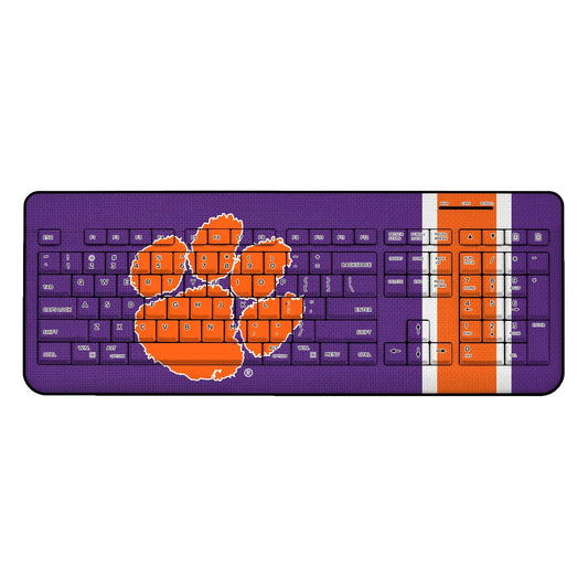 Clemson Tigers Stripe Wireless USB Keyboard