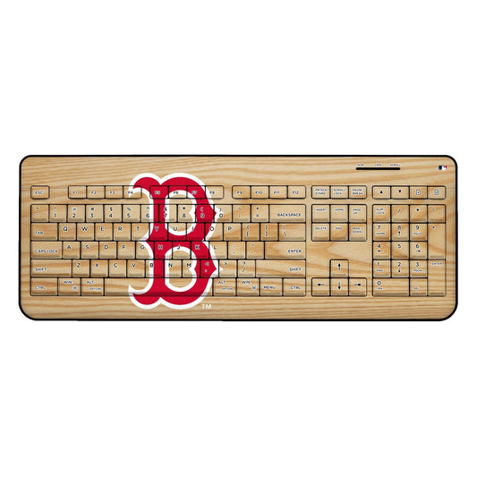 Boston Red Sox Wood Bat Wireless USB Keyboard