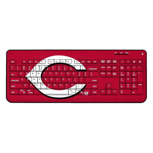 Cincinnati Reds Solid Wireless USB Keyboard