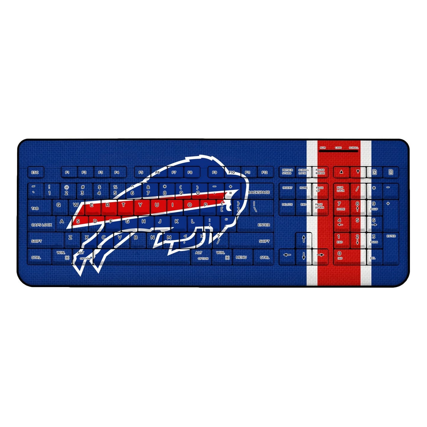 Buffalo Bills Stripe Wireless USB Keyboard