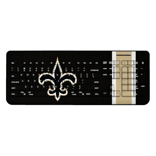 New Orleans Saints Stripe Wireless USB Keyboard-0