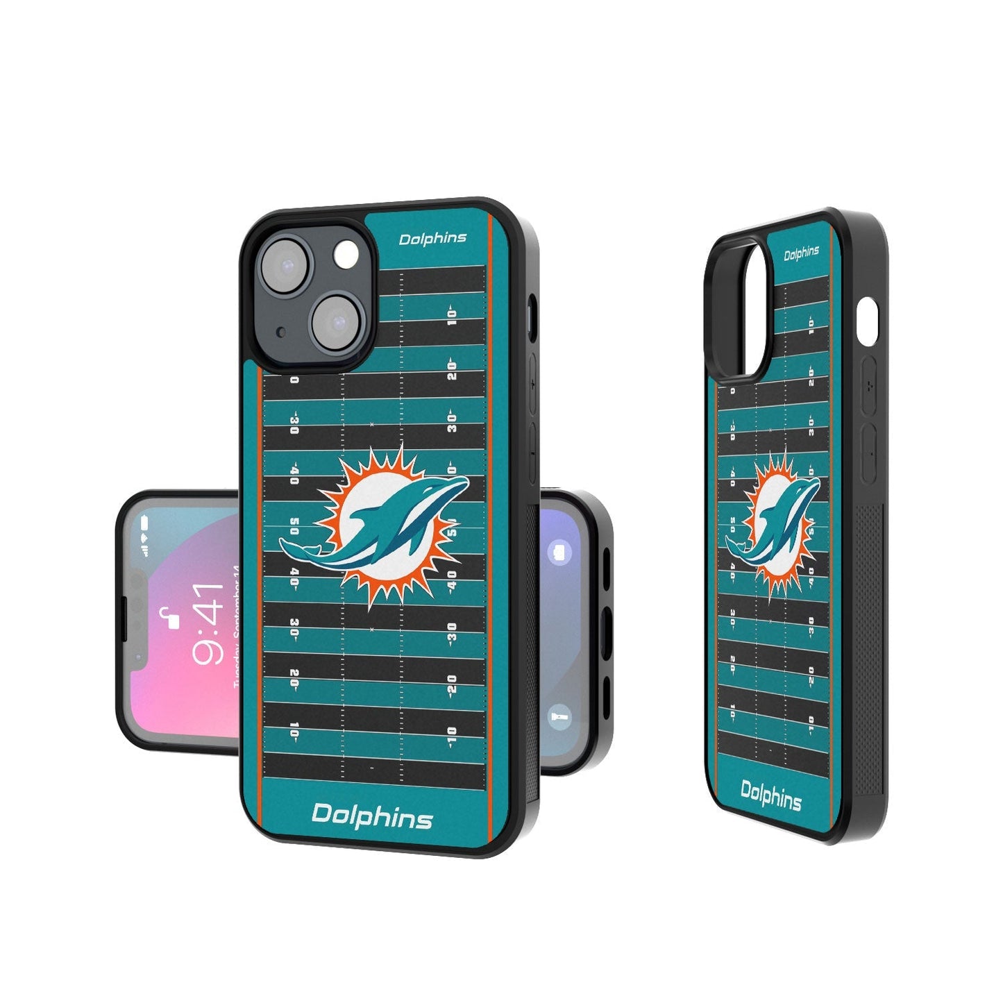 Miami Dolphins Football Field Bumper Case