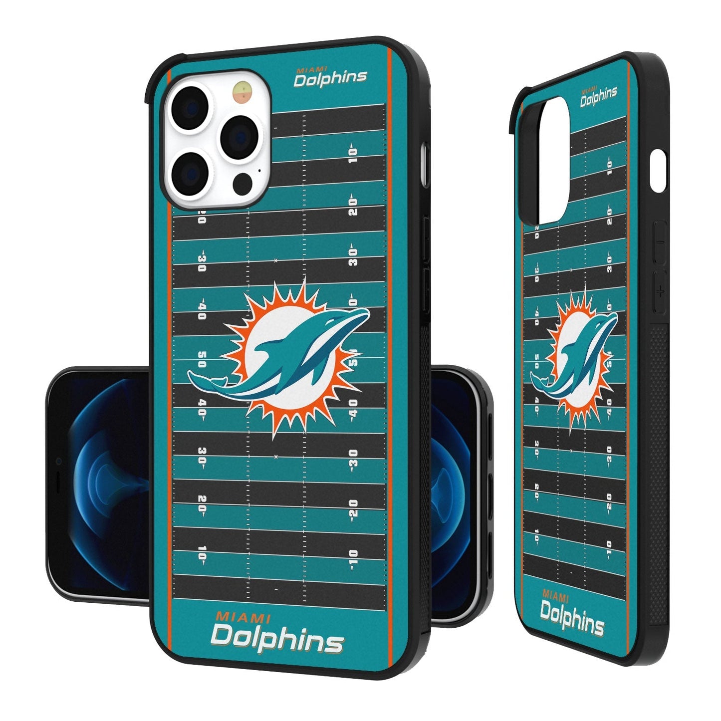 Miami Dolphins Football Field Bumper Case