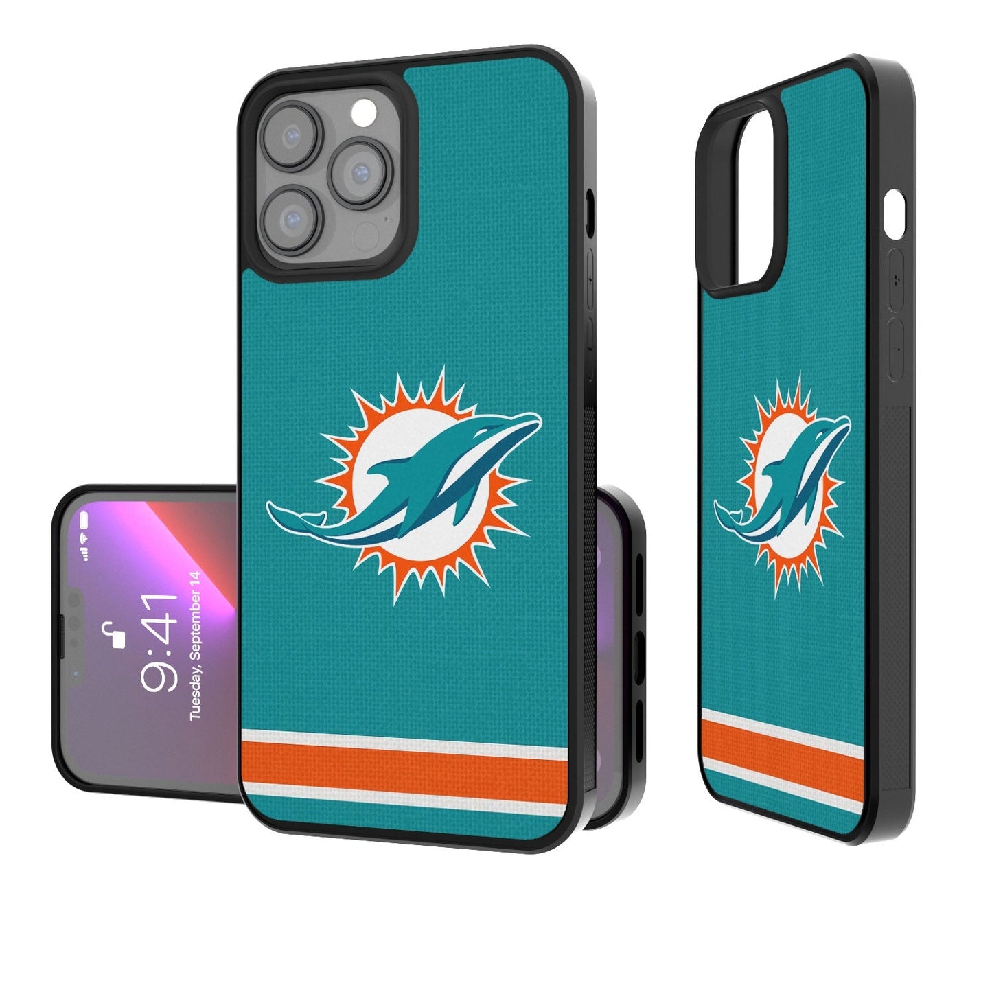 Miami Dolphins Stripe Bumper Case