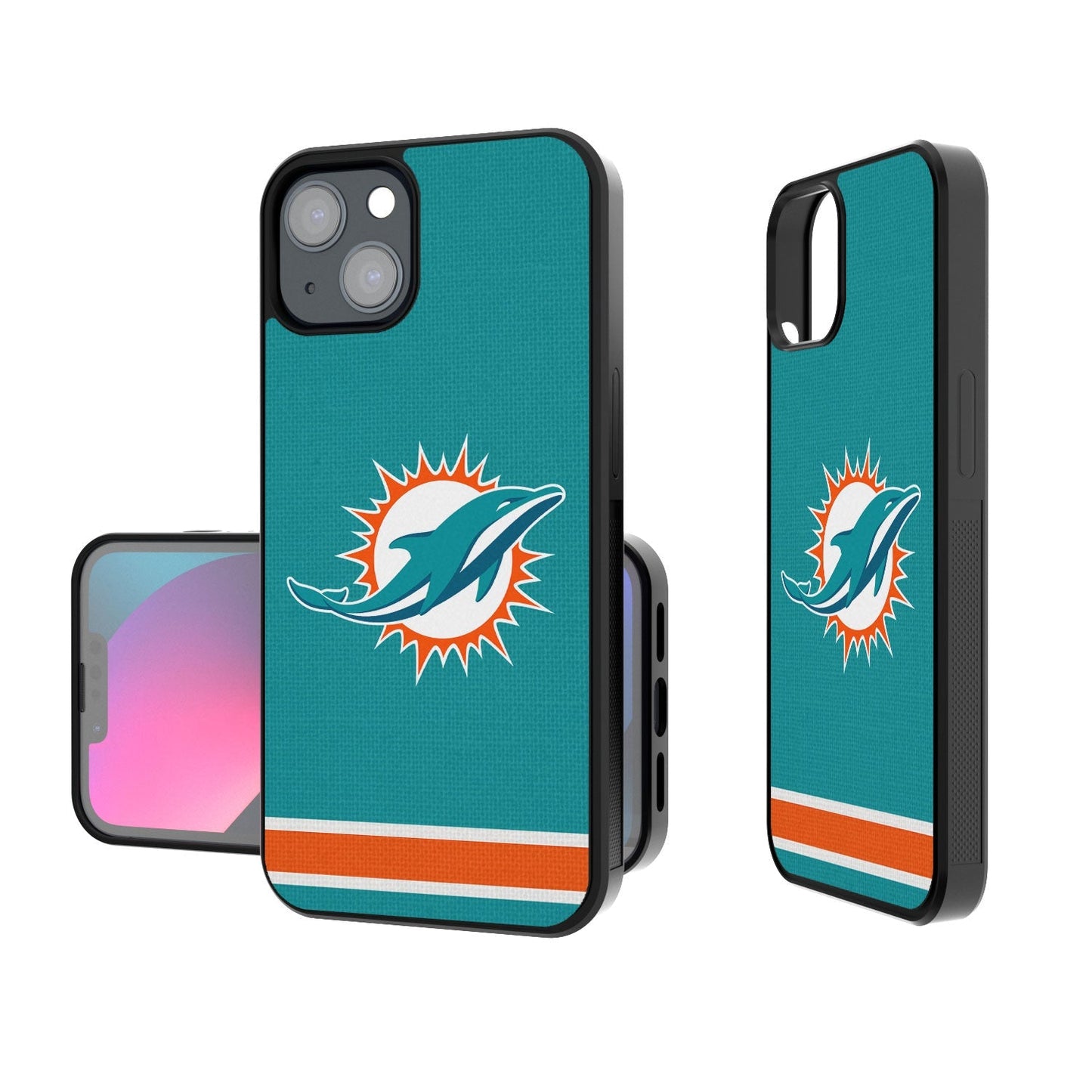 Miami Dolphins Stripe Bumper Case