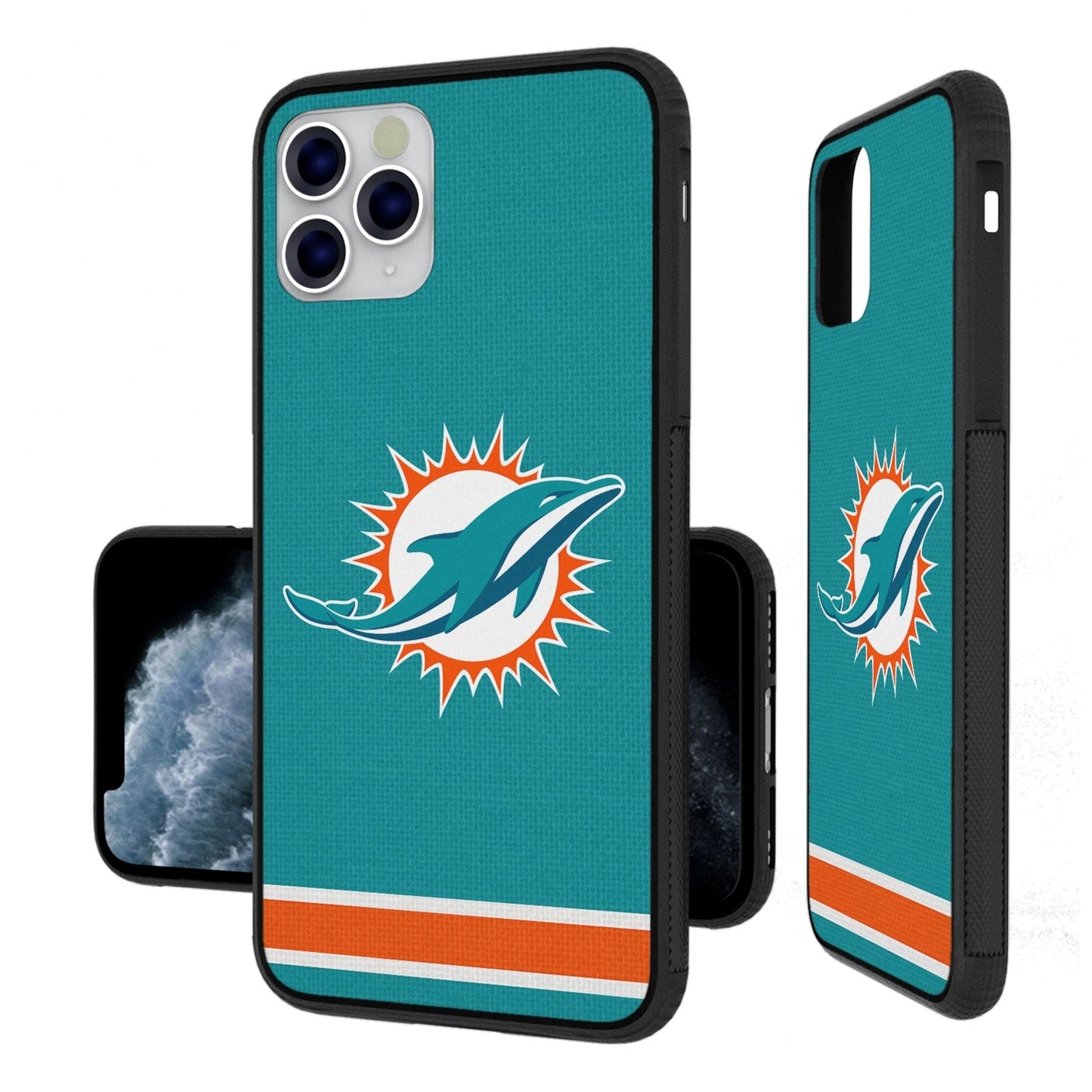 Miami Dolphins Stripe Bumper Case