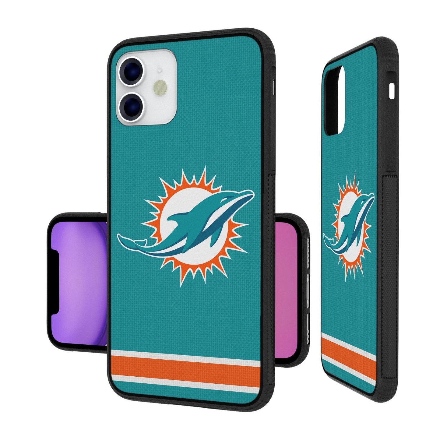 Miami Dolphins Stripe Bumper Case