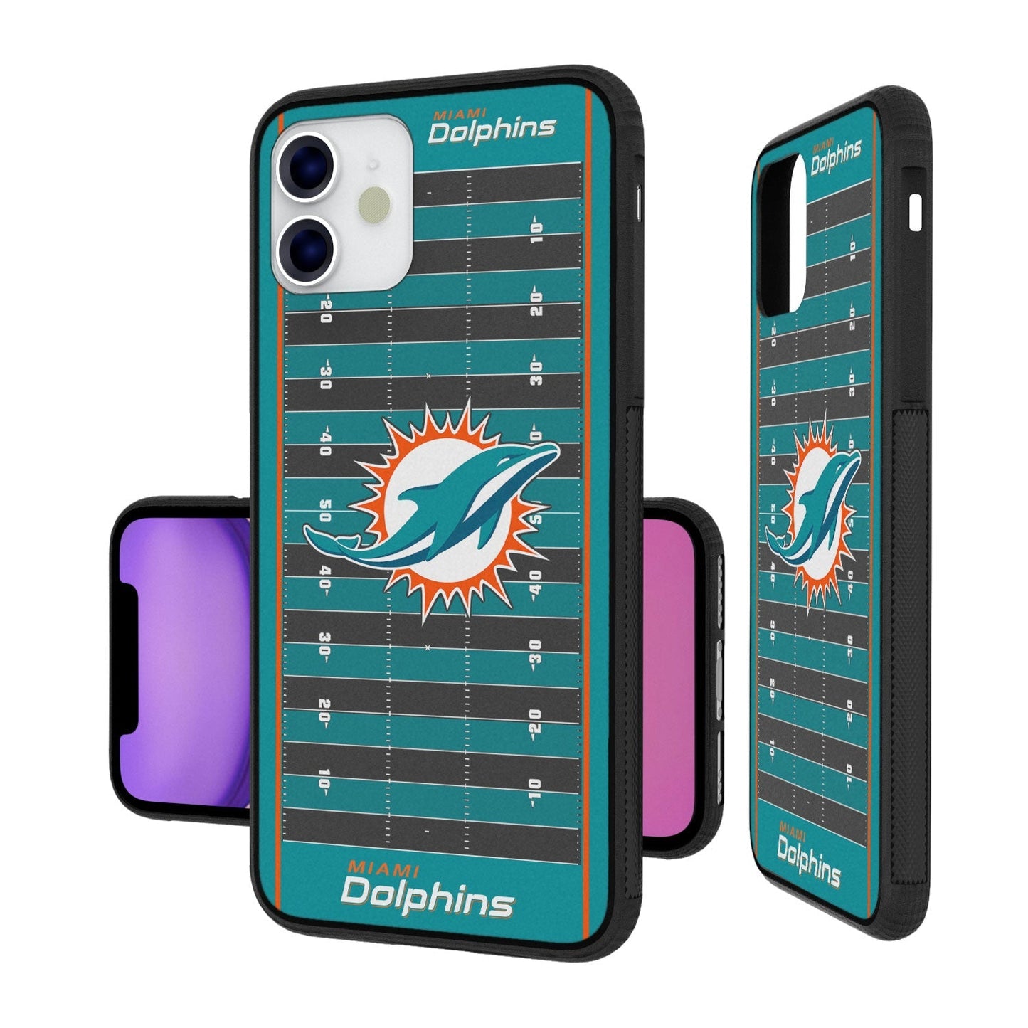 Miami Dolphins Football Field Bumper Case