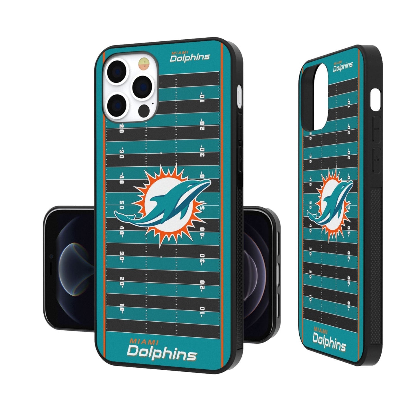 Miami Dolphins Football Field Bumper Case