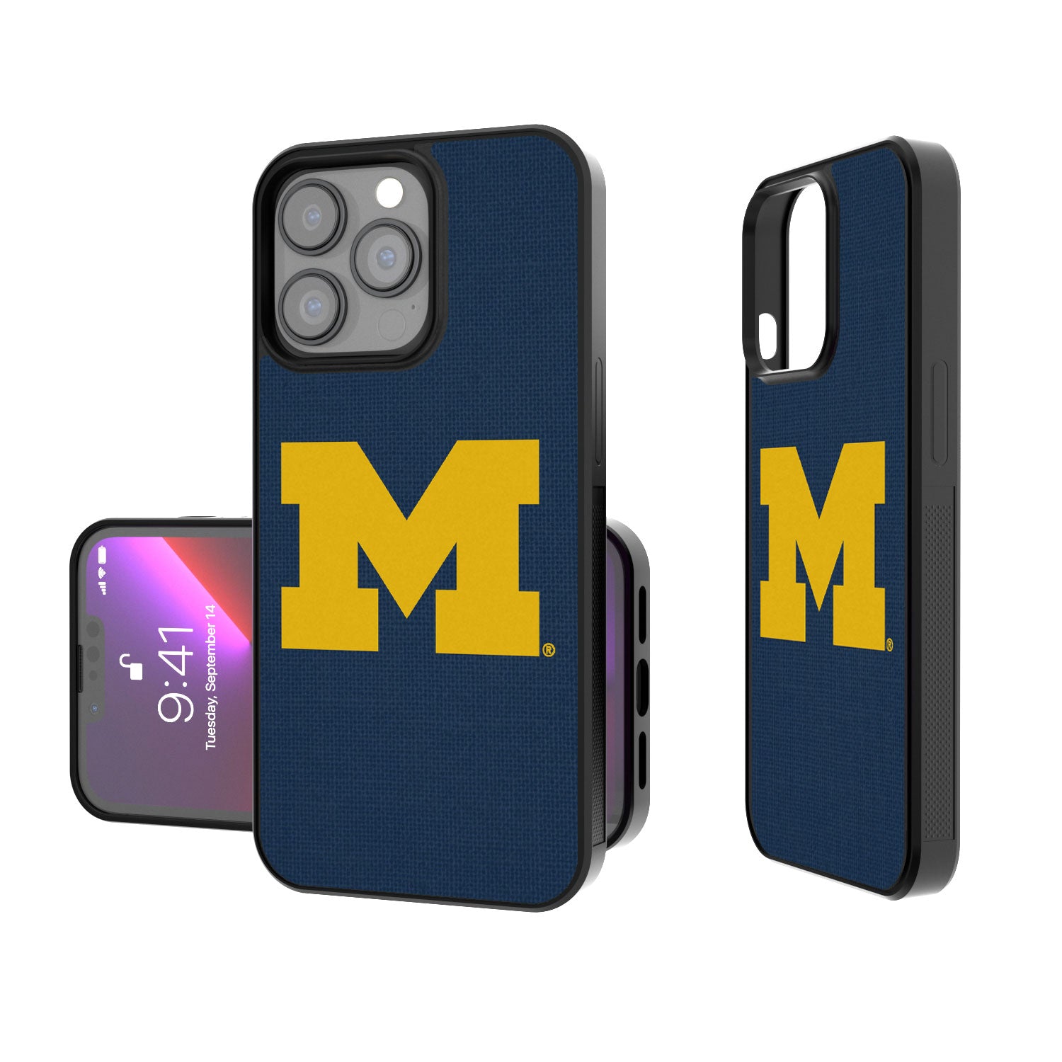 Michigan Wolverines Solid Bumper Case-0