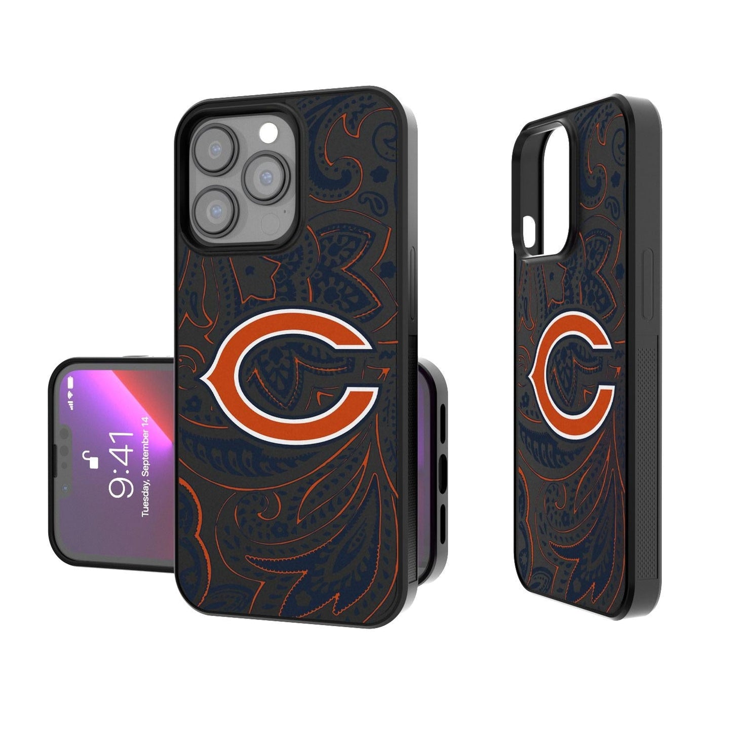 Chicago Bears Paisley Bump Case-0