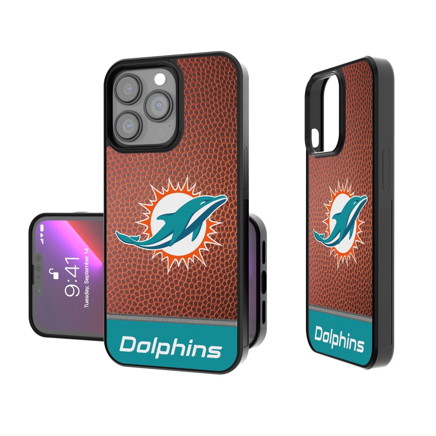 Miami Dolphins Football Wordmark Bumper Case