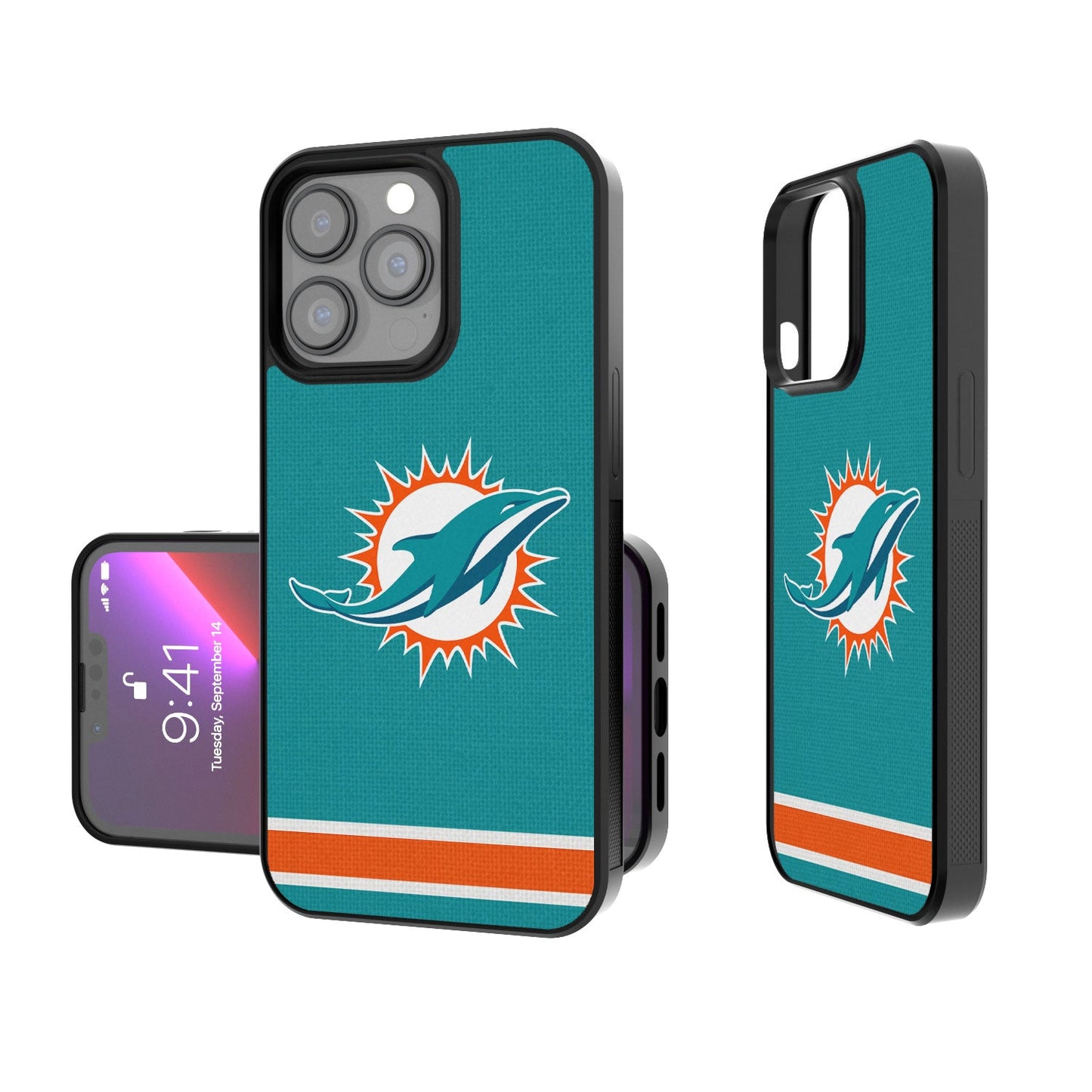 Miami Dolphins Stripe Bumper Case