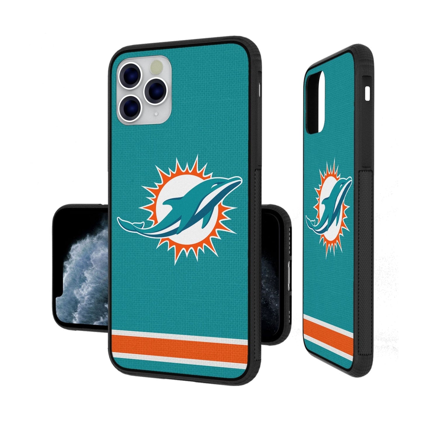 Miami Dolphins Stripe Bumper Case