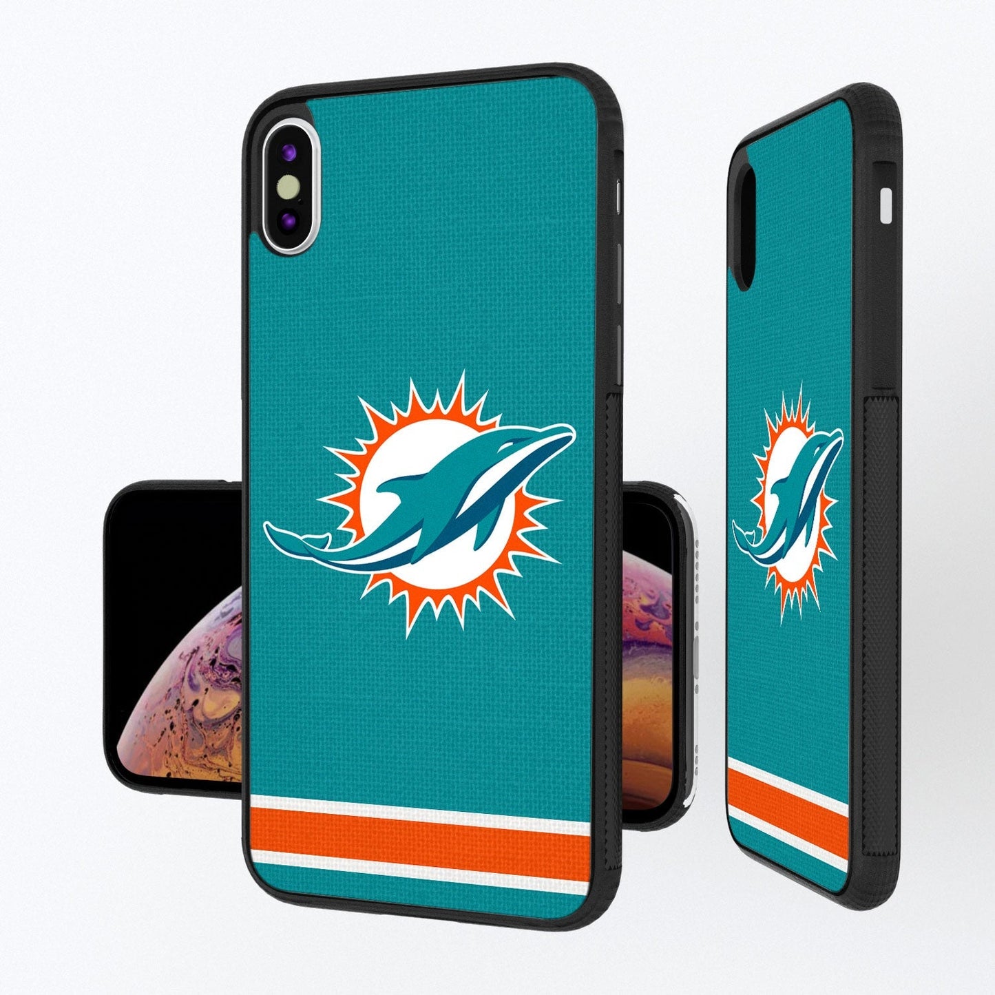 Miami Dolphins Stripe Bumper Case