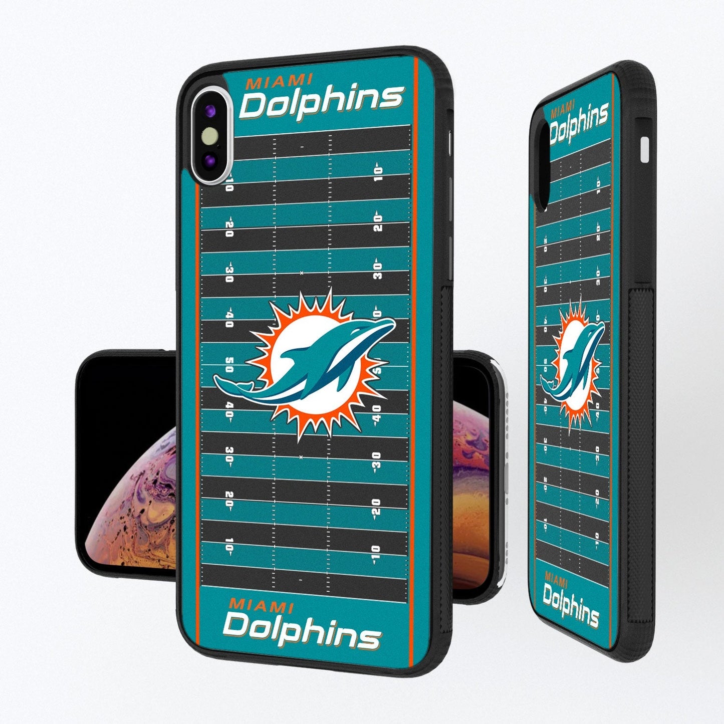 Miami Dolphins Football Field Bumper Case