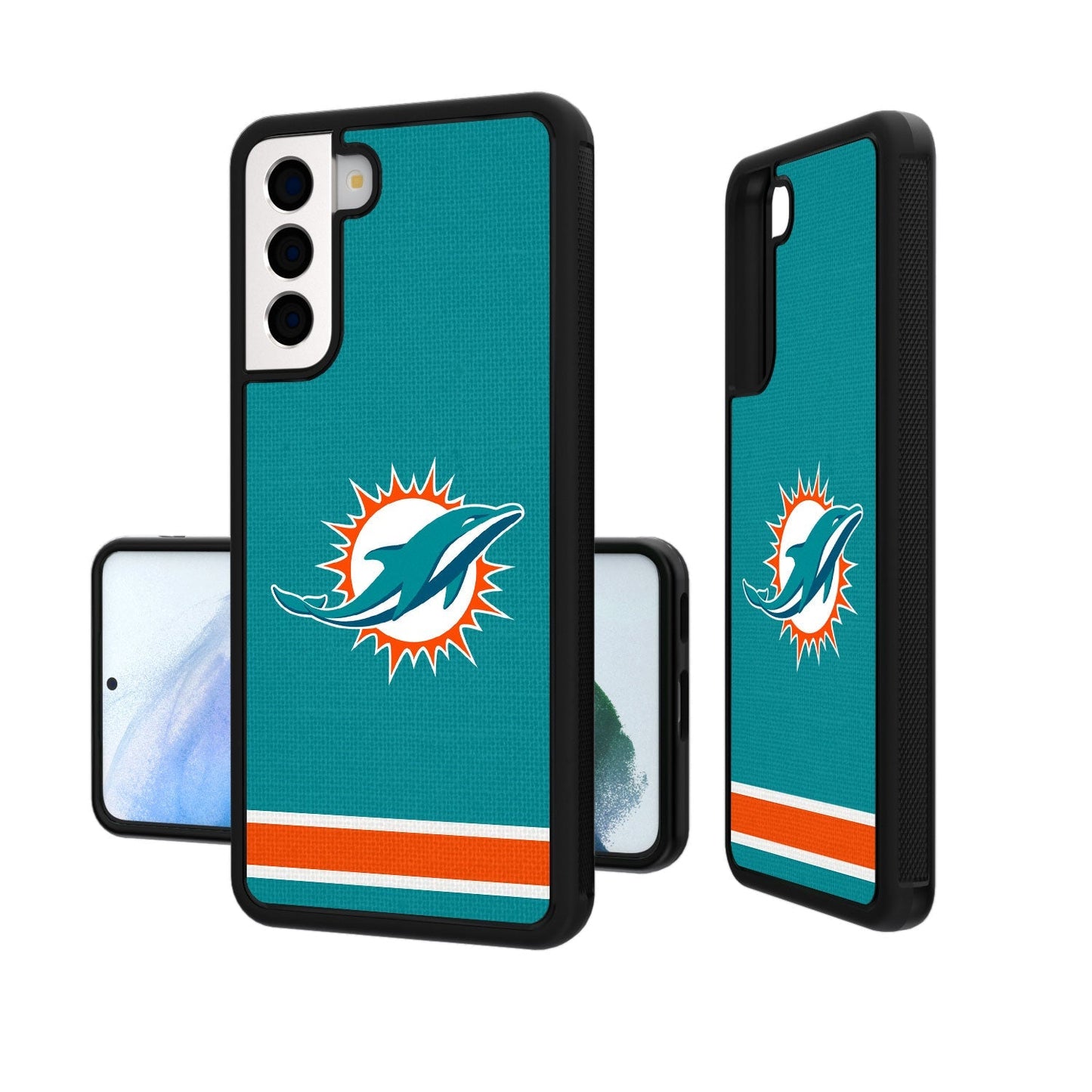 Miami Dolphins Stripe Bumper Case