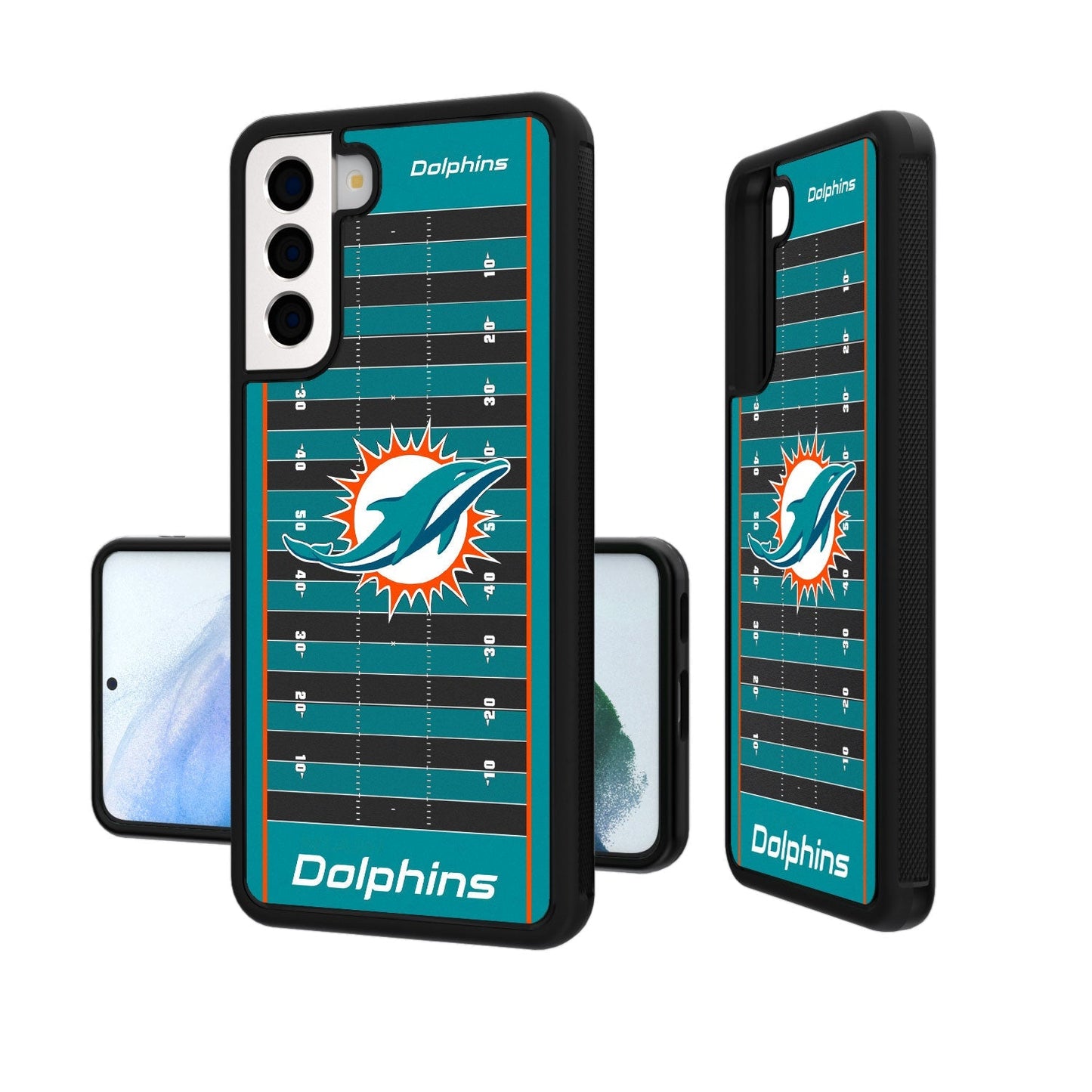 Miami Dolphins Football Field Bumper Case