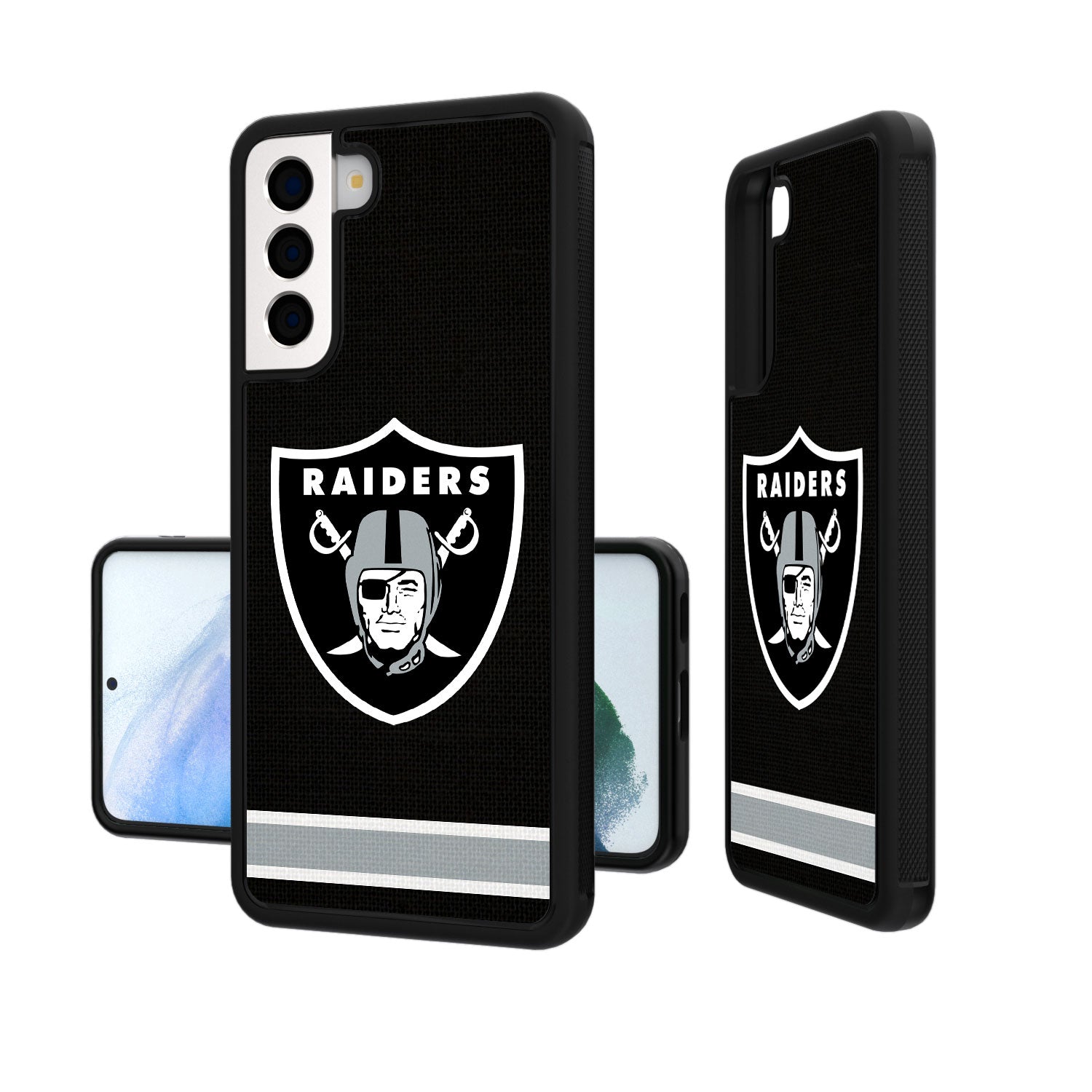 Las Vegas Raiders Stripe Bump Case-1