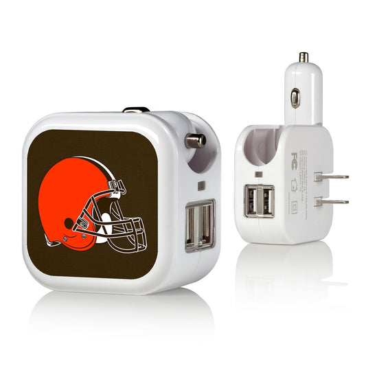 Cleveland Browns Solid 2 in 1 USB Charger-0