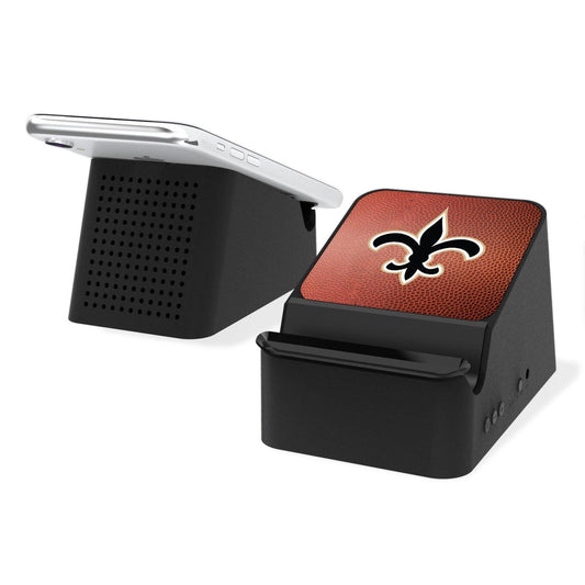 New Orleans Saints Football Wireless Charging Station and Bluetooth Speaker-0