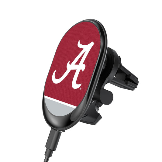 Alabama Crimson Tide Solid Wordmark Wireless Car Charger