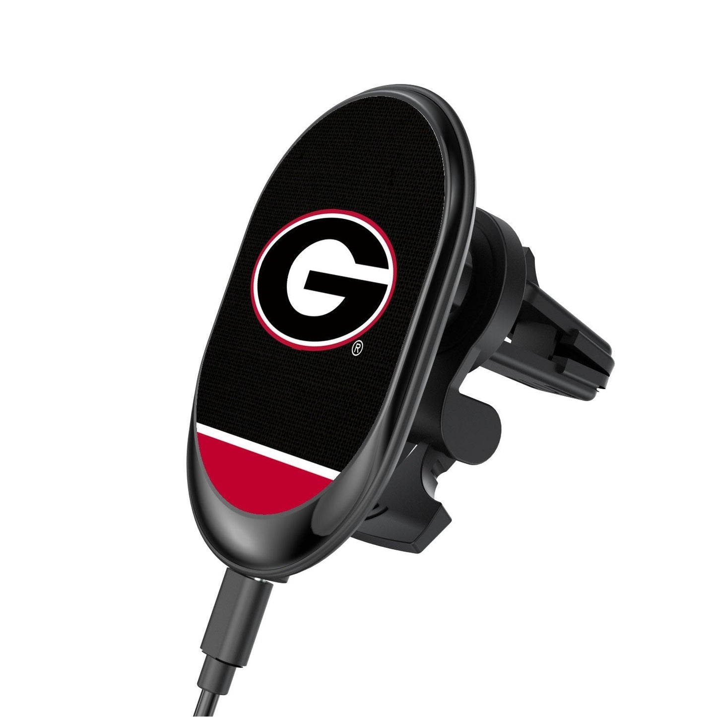 Georgia Bulldogs Solid Wordmark Wireless Car Charger