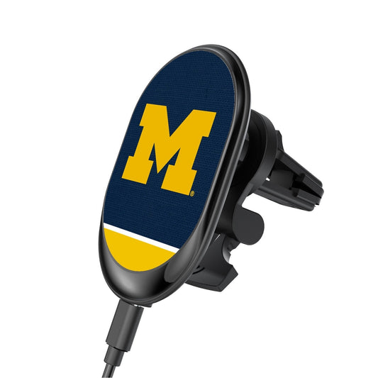Michigan Wolverines Solid Wordmark Wireless Car Charger