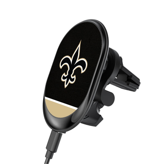 New Orleans Saints Solid Wordmark Wireless Car Charger-0