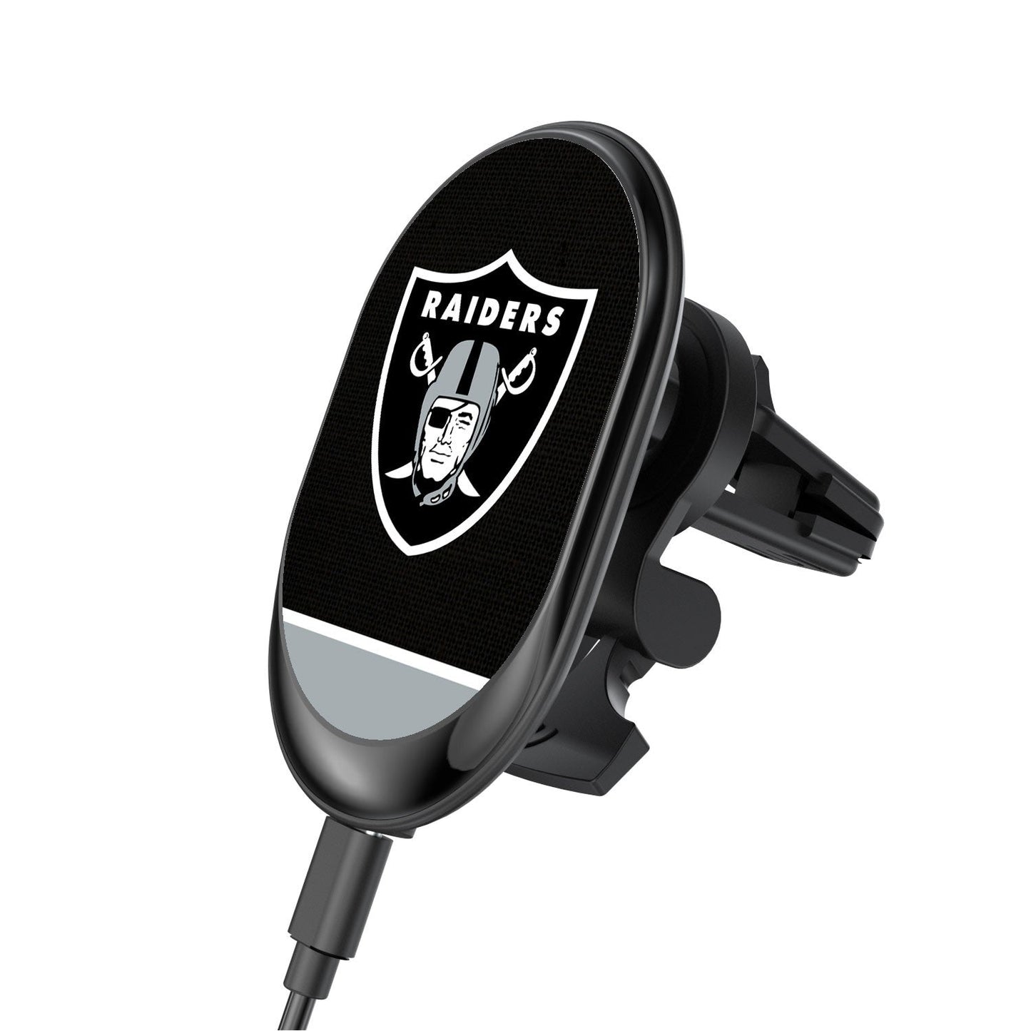 Las Vegas Raiders Solid Wordmark Wireless Car Charger