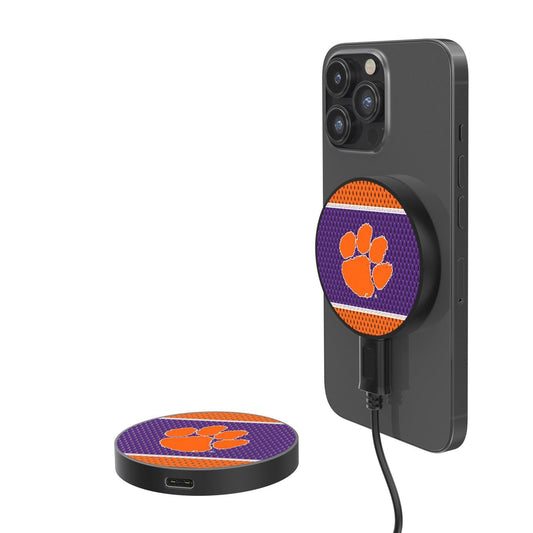 Clemson Tigers Mesh 10-Watt Wireless Magnetic Charger