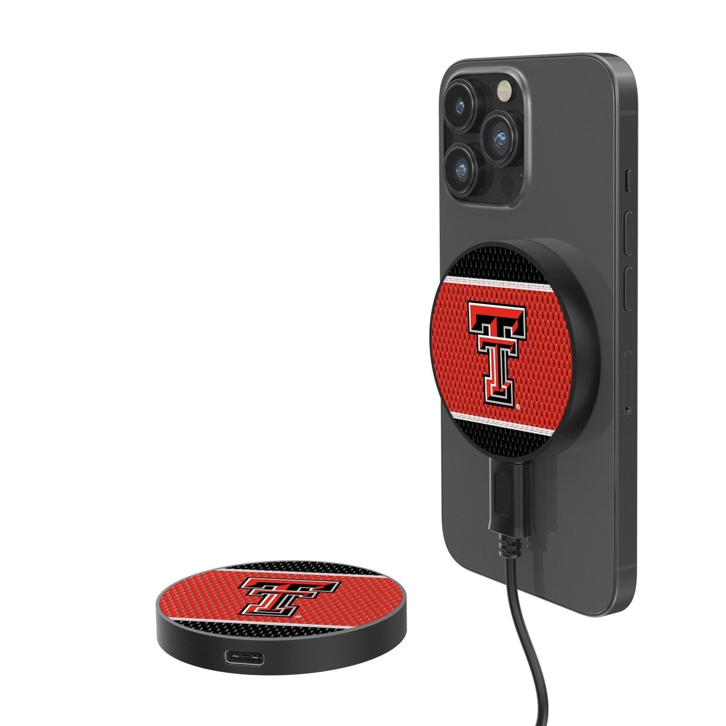 Texas Tech Red Raiders Mesh 10-Watt Wireless Magnetic Charger