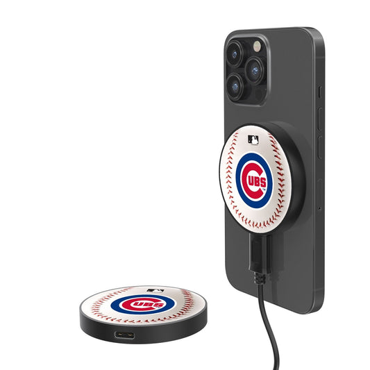 Chicago Cubs Baseball 10-Watt Wireless Magnetic Charger