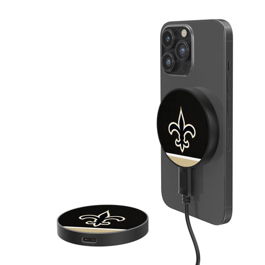 New Orleans Saints Stripe 15-Watt Wireless Magnetic Charger-0