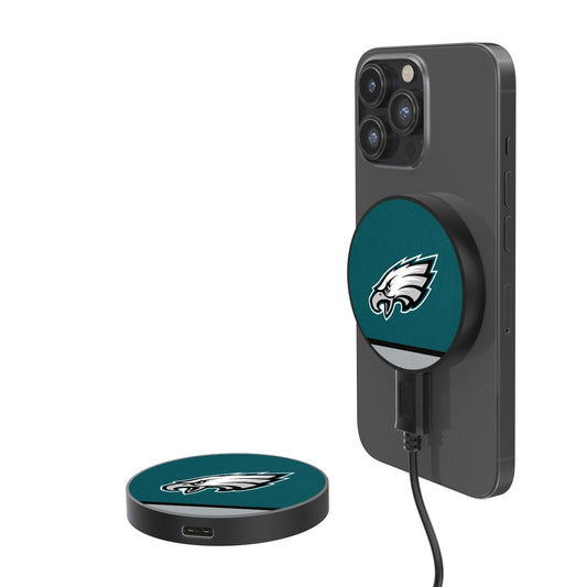 Philadelphia Eagles Stripe 10-Watt Wireless Magnetic Charger