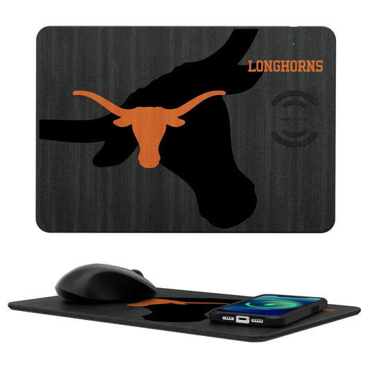 Texas Longhorns Tilt 15-Watt Wireless Charger and Mouse Pad