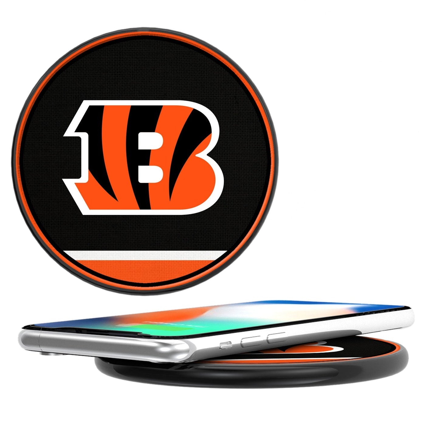 Cincinnati Bengals Stripe 10-Watt Wireless Charger