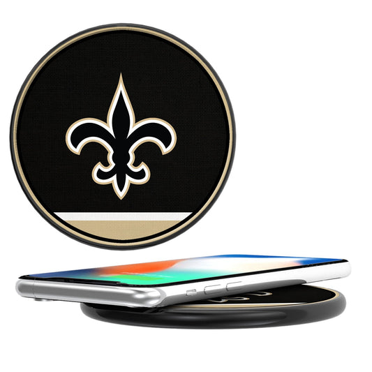 New Orleans Saints Stripe 10-Watt Wireless Charger-0