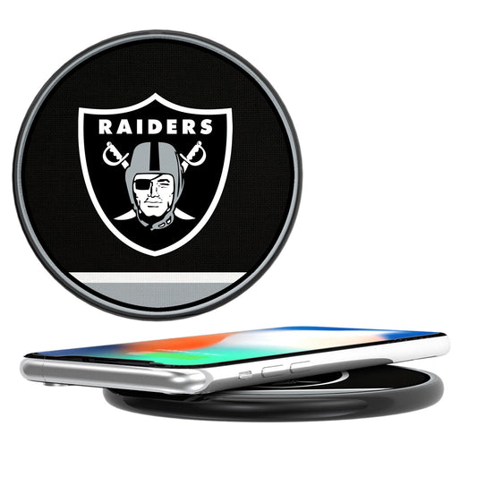 Las Vegas Raiders Stripe 10-Watt Wireless Charger