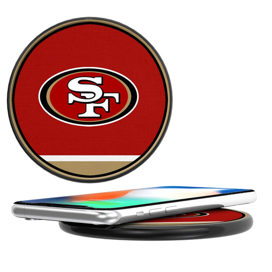 San Francisco 49ers Stripe 10-Watt Wireless Charger