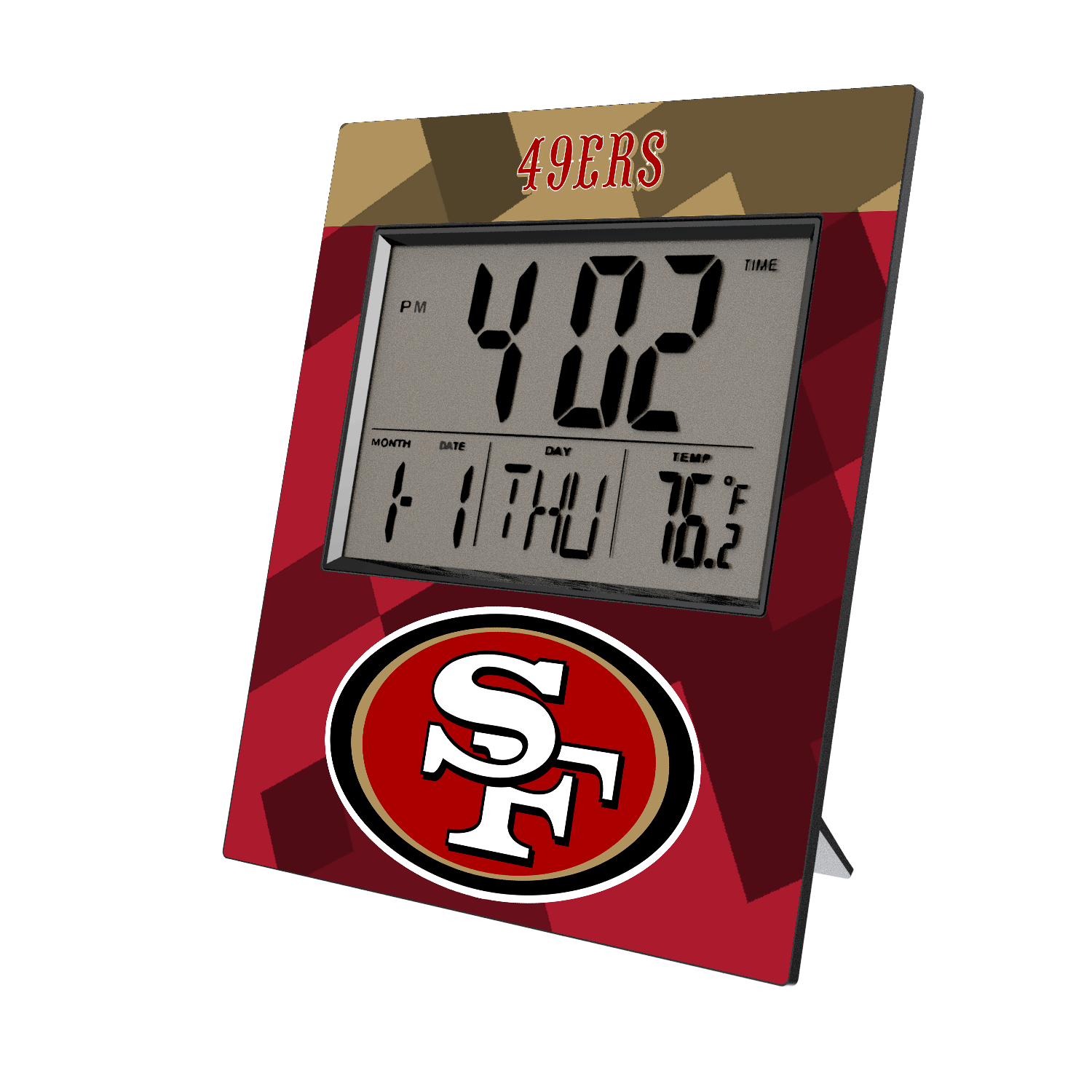 San Francisco 49ers Color Block Wall Clock-0