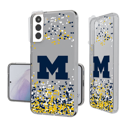 Michigan Wolverines Confetti Clear Case